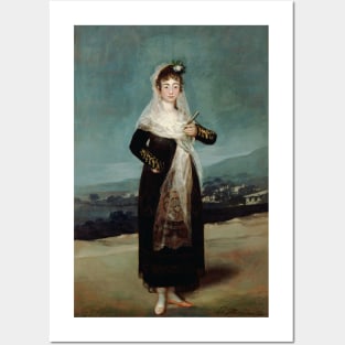 Portrait of the Marquesa de Santiago by Francisco Goya Posters and Art